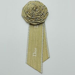 CHRISTIAN DIOR (Pack of 5) Rose Plissee Tie Ribbon Bow for Gift Box NWT